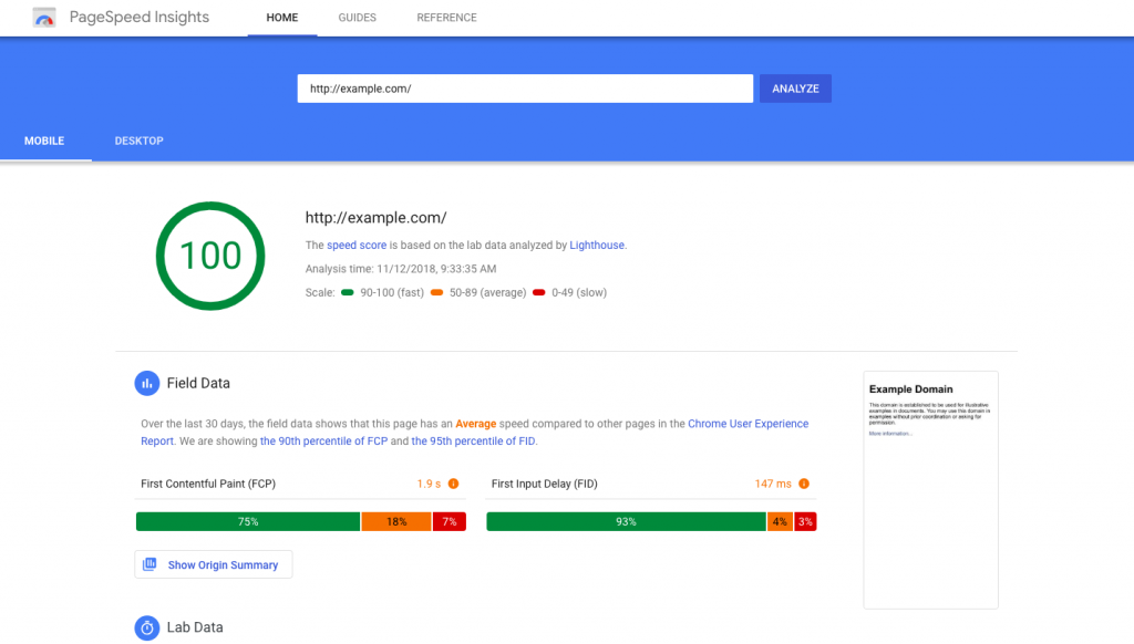 Google Speed Test Google Speed Test